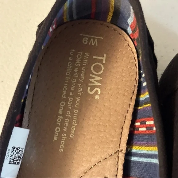 TOMS Shoes Women's Alpargata Classic Comfort Slip-On Canvas Flats Black Fabric 9 - Picture 11 of 14